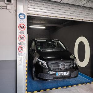 Montacoches sin cabinar